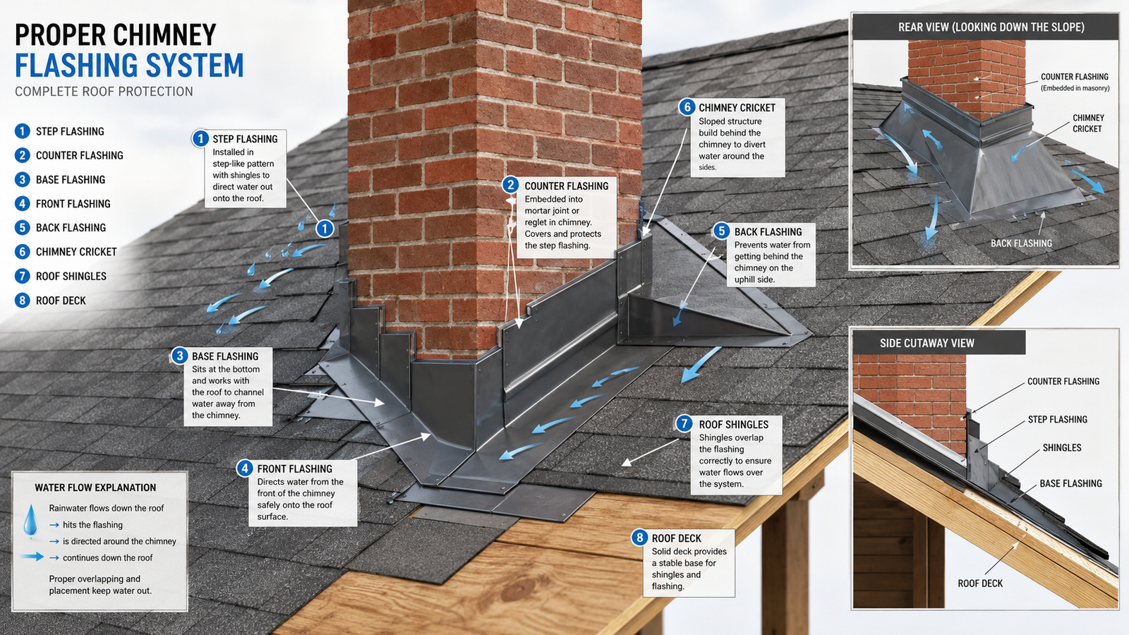 Proper Chimney Flashing Diagram Complete Guide