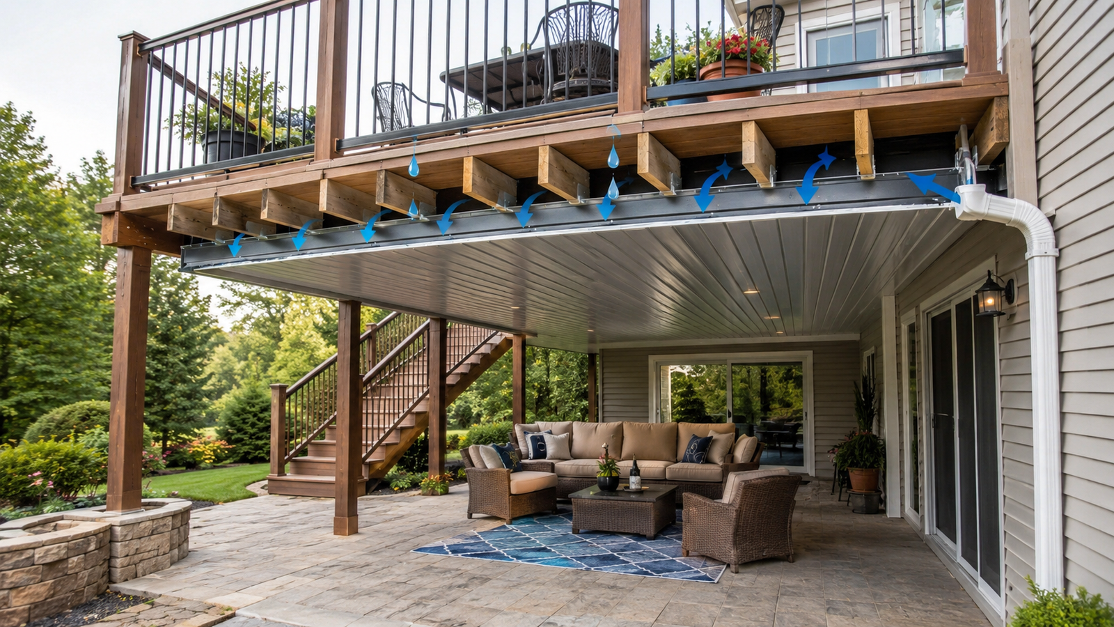 Under Deck Drainage System Costs, Types & Tips