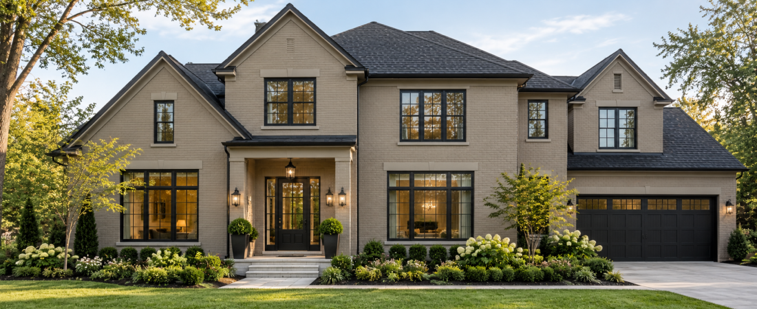 10 Best Exterior Paint Colors For a Brick House With Black Windows