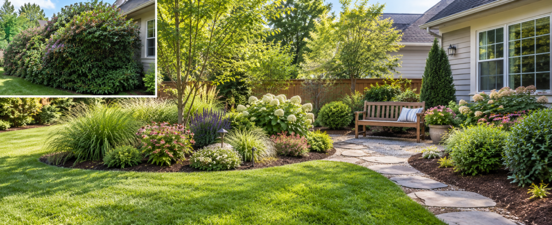 Home Garden Rhododendron Removal Transformation