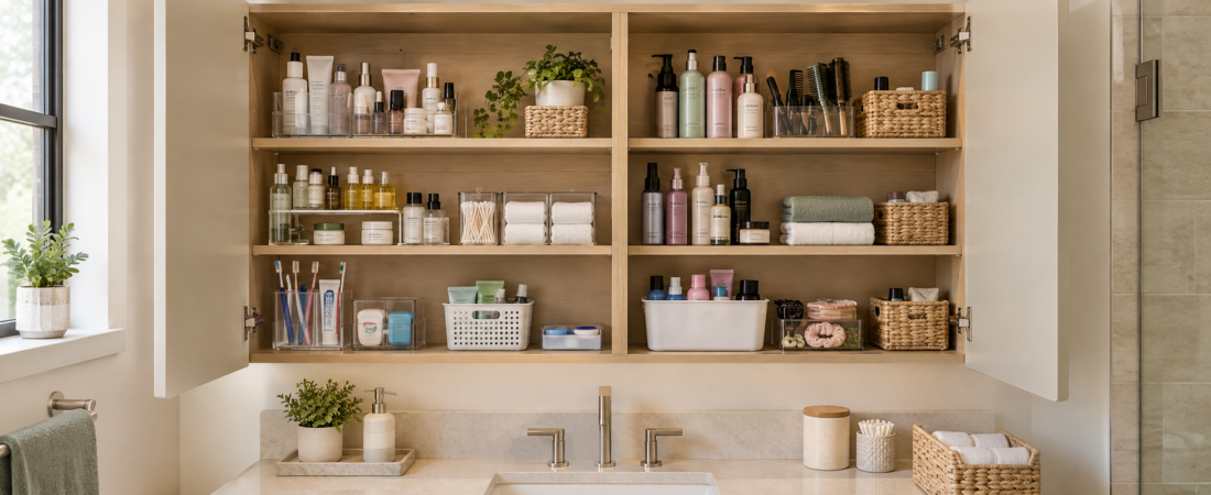 How to Organize Bathroom Cabinet Easily